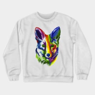 Multicolored Fox Crewneck Sweatshirt